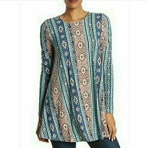 Show Me Your Mumu small Tyler pink blue striped Tunic dress